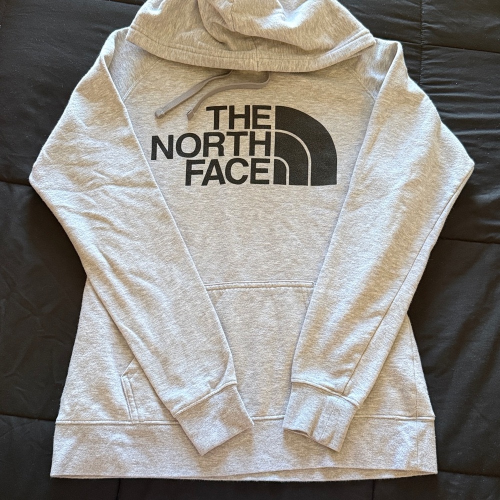 North Face Light Gray Pullover Hoodie